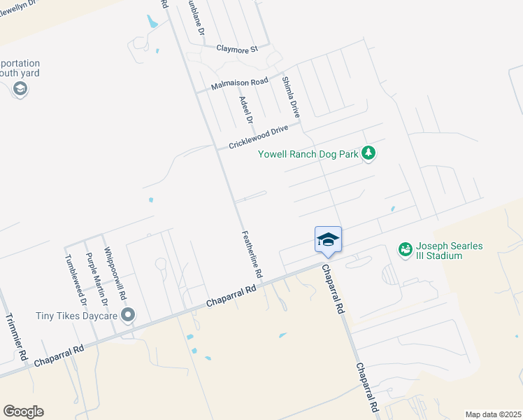 map of restaurants, bars, coffee shops, grocery stores, and more near 3304 Community Boulevard in Killeen