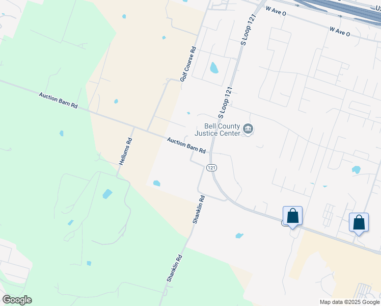 map of restaurants, bars, coffee shops, grocery stores, and more near 2400 Paizza Drive in Belton