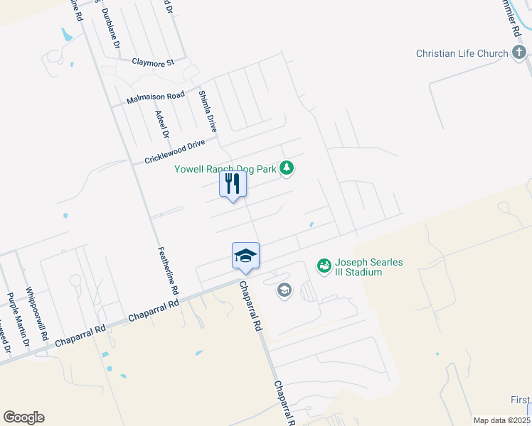 map of restaurants, bars, coffee shops, grocery stores, and more near 3509 Lorne Drive in Killeen