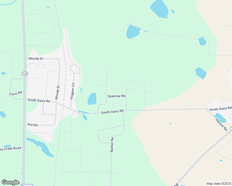 map of restaurants, bars, coffee shops, grocery stores, and more near 10 Sparrow Road in Ray City