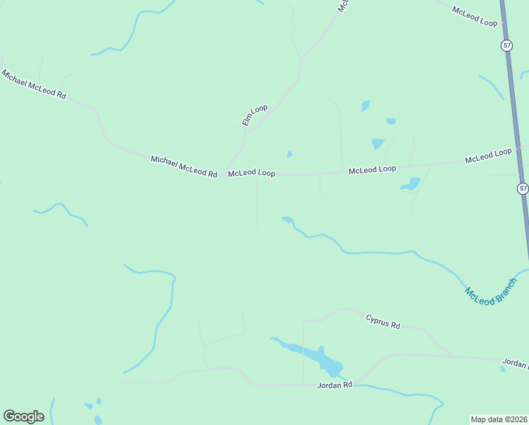 map of restaurants, bars, coffee shops, grocery stores, and more near 109 Acorn Drive in McLain