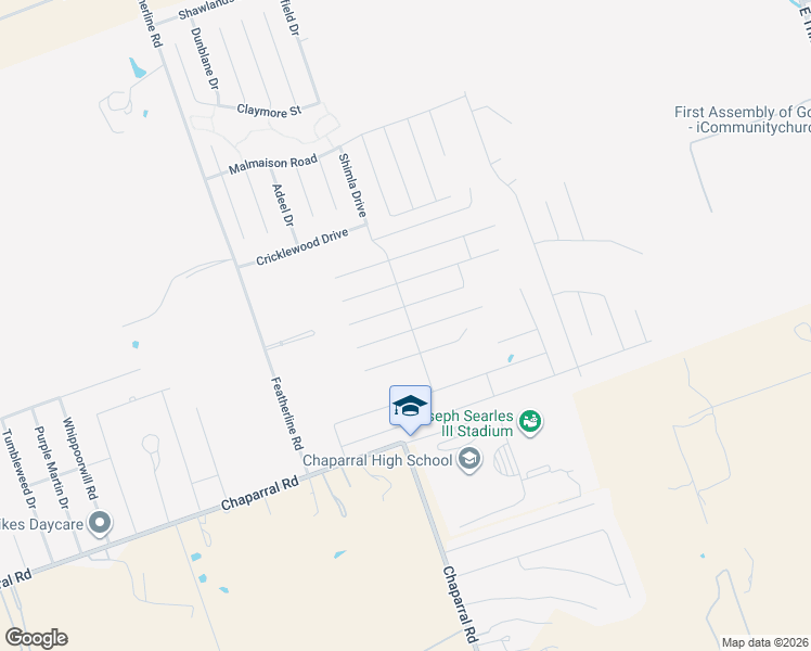 map of restaurants, bars, coffee shops, grocery stores, and more near 3417 Greyfriar Drive in Killeen