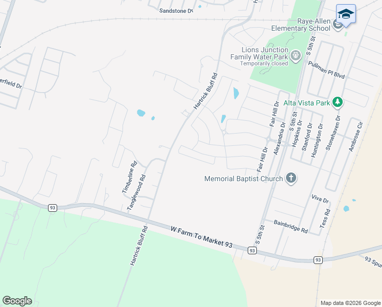 map of restaurants, bars, coffee shops, grocery stores, and more near 619 Rivington Drive in Temple