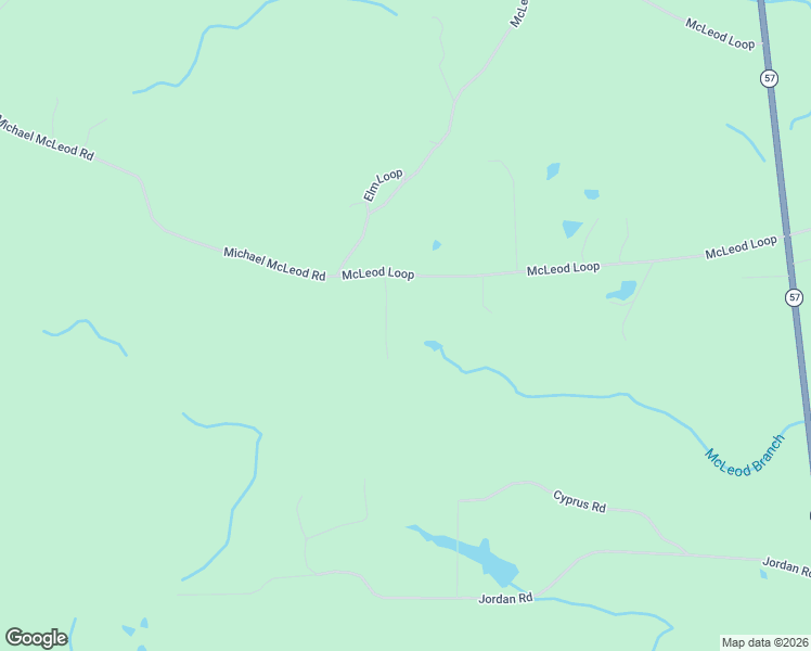 map of restaurants, bars, coffee shops, grocery stores, and more near 109 Acorn Drive in McLain