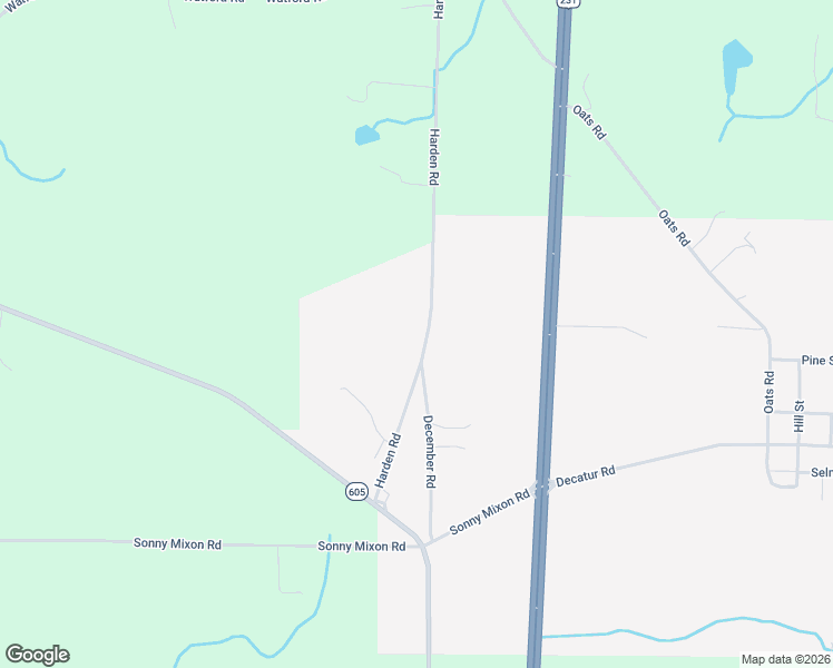 map of restaurants, bars, coffee shops, grocery stores, and more near 1255-1259 Harden Road in Slocomb