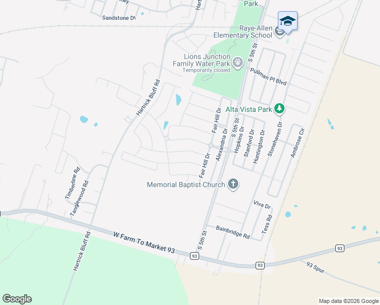 map of restaurants, bars, coffee shops, grocery stores, and more near 507 Cross Drive in Temple