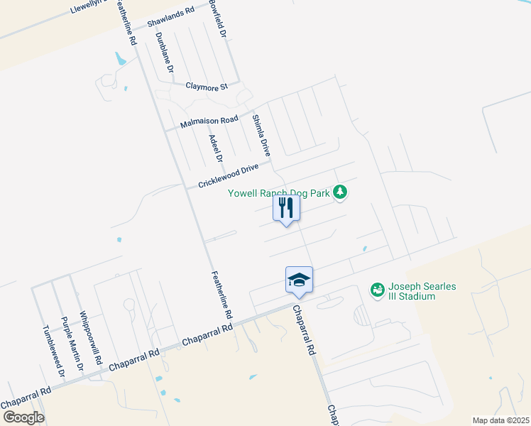 map of restaurants, bars, coffee shops, grocery stores, and more near 3312 Castleton Drive in Killeen