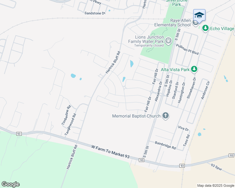 map of restaurants, bars, coffee shops, grocery stores, and more near 702 Dunford Drive in Temple