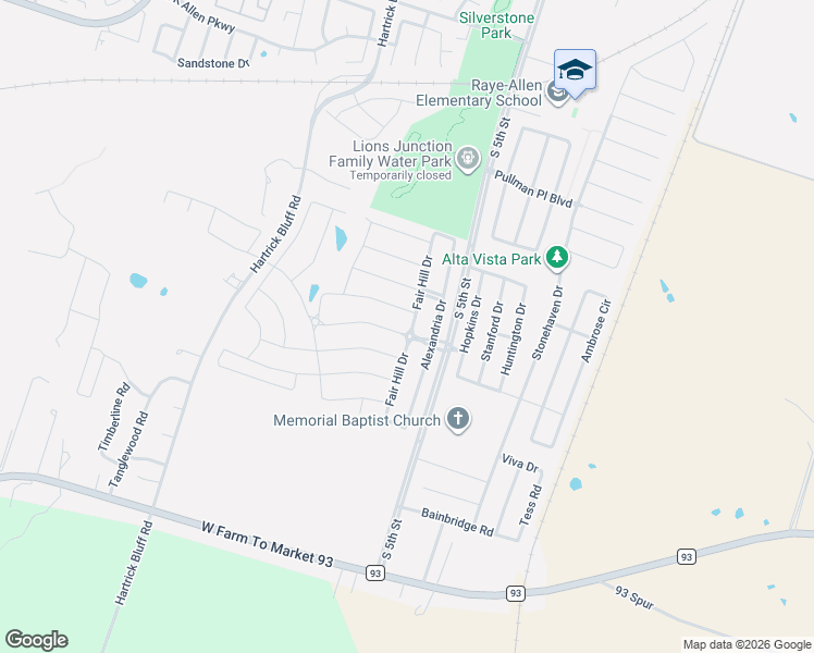 map of restaurants, bars, coffee shops, grocery stores, and more near 412 Coventry Drive in Temple