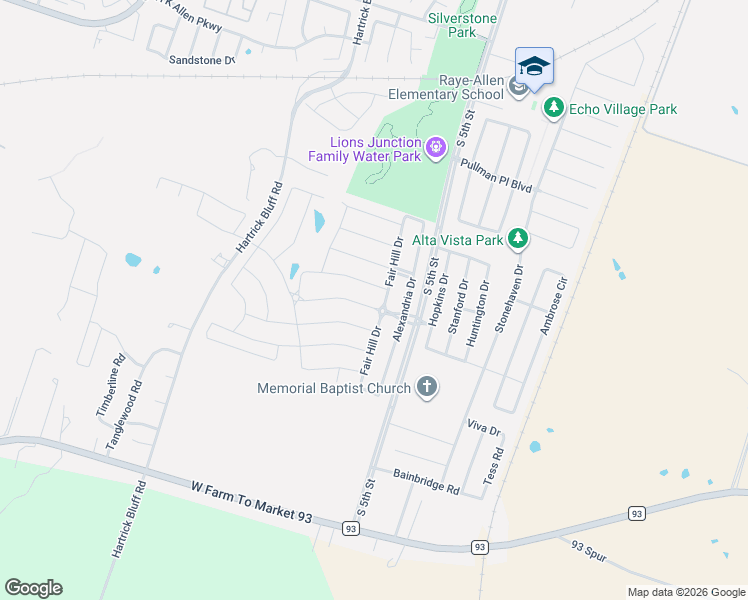 map of restaurants, bars, coffee shops, grocery stores, and more near 412 Coventry Drive in Temple