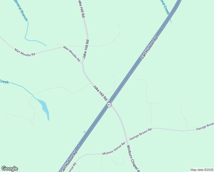 map of restaurants, bars, coffee shops, grocery stores, and more near 13 George White Road in Lucedale