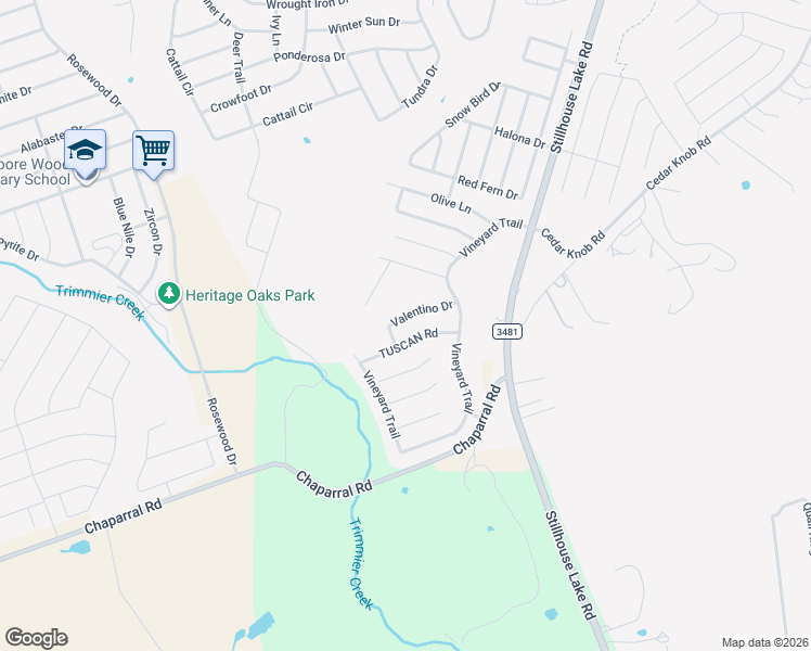 map of restaurants, bars, coffee shops, grocery stores, and more near 807 Valentino Drive in Harker Heights