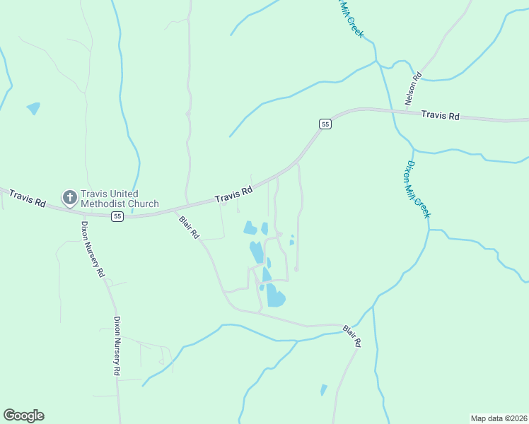 map of restaurants, bars, coffee shops, grocery stores, and more near 3070 Travis Road in Brewton