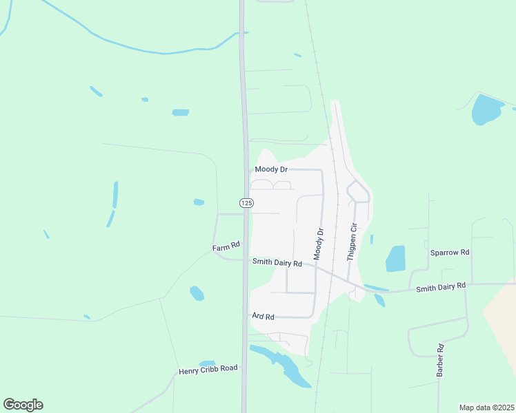 map of restaurants, bars, coffee shops, grocery stores, and more near 210 Georgia 125 in Ray City