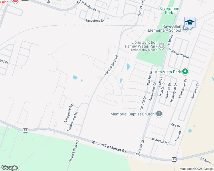 map of restaurants, bars, coffee shops, grocery stores, and more near 810 Rivington Drive in Temple