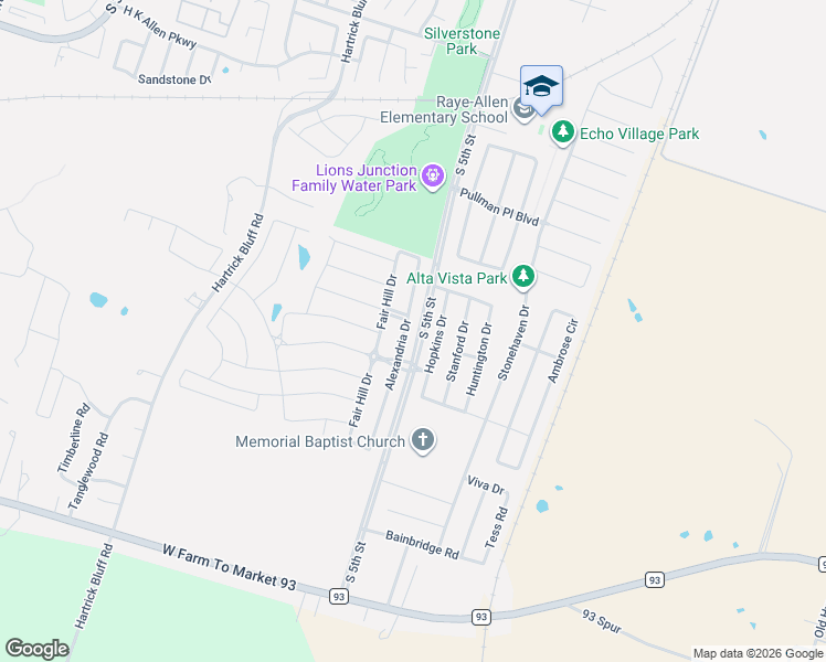 map of restaurants, bars, coffee shops, grocery stores, and more near 309 Wedgwood Drive in Temple