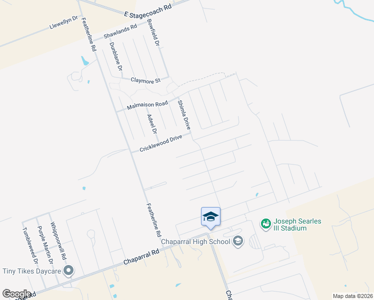 map of restaurants, bars, coffee shops, grocery stores, and more near 3407 Rusack Drive in Killeen