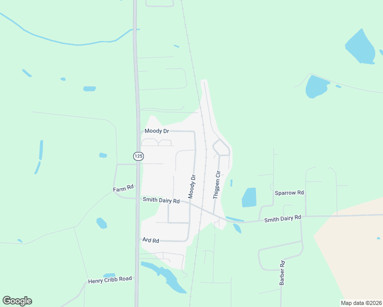map of restaurants, bars, coffee shops, grocery stores, and more near 49 Moody Drive in Ray City