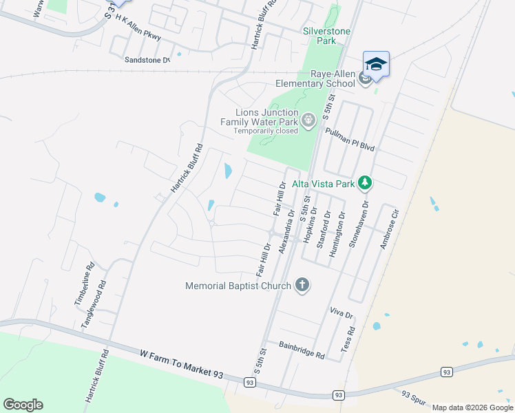 map of restaurants, bars, coffee shops, grocery stores, and more near 412 Coventry Drive in Temple