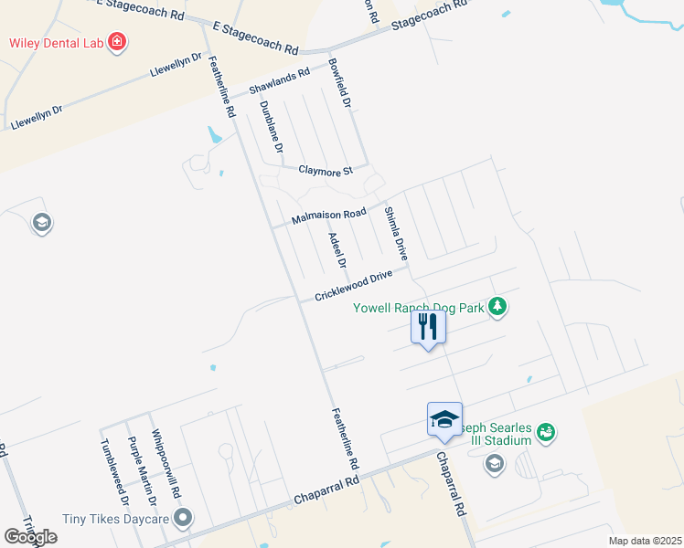 map of restaurants, bars, coffee shops, grocery stores, and more near 9613 Adeel Drive in Killeen