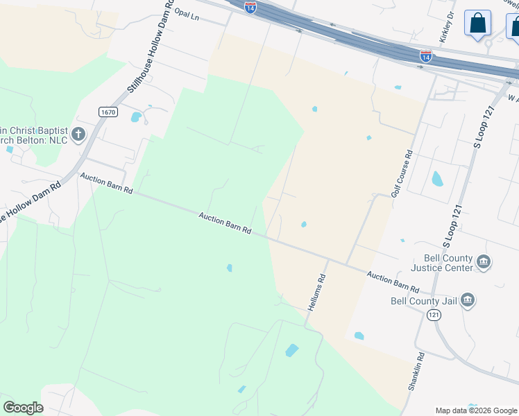 map of restaurants, bars, coffee shops, grocery stores, and more near 2804 Auction Barn Road in Belton