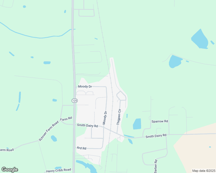map of restaurants, bars, coffee shops, grocery stores, and more near 64 Moody Drive in Ray City