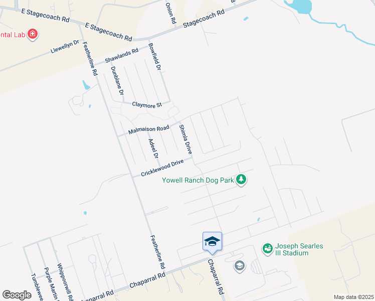 map of restaurants, bars, coffee shops, grocery stores, and more near 9617 Shimla Drive in Killeen
