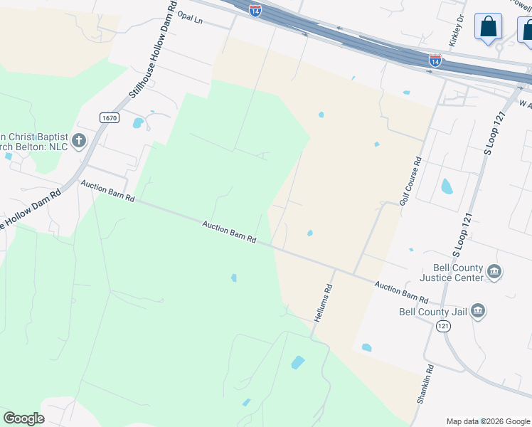 map of restaurants, bars, coffee shops, grocery stores, and more near 2804 Auction Barn Road in Belton
