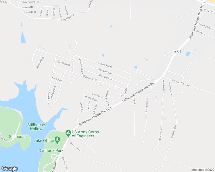 map of restaurants, bars, coffee shops, grocery stores, and more near 2904 Sherwood Boulevard in Belton
