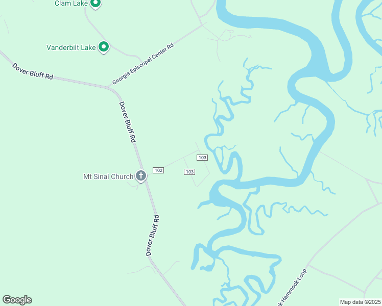 map of restaurants, bars, coffee shops, grocery stores, and more near Ga Episcopal Conference Center Loop in Waverly