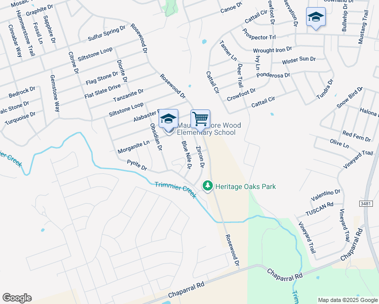 map of restaurants, bars, coffee shops, grocery stores, and more near 7706 Blue Nile Drive in Killeen