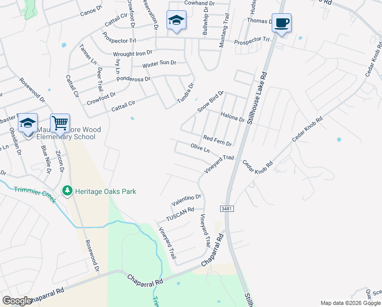 map of restaurants, bars, coffee shops, grocery stores, and more near 813 Green Meadow Drive in Harker Heights