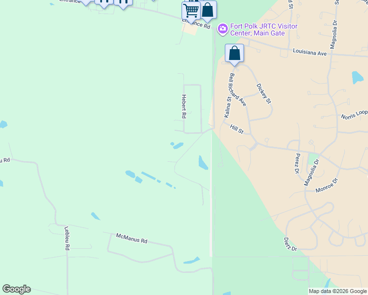 map of restaurants, bars, coffee shops, grocery stores, and more near 162 Eddlemon Road in Leesville