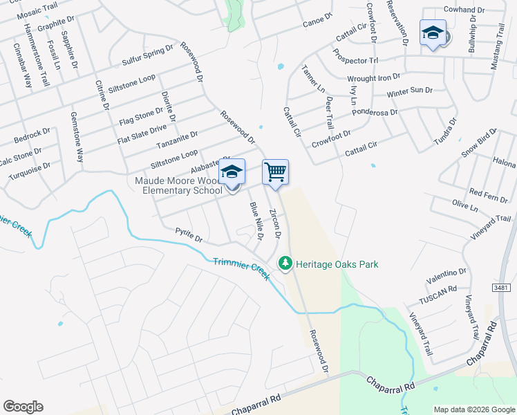 map of restaurants, bars, coffee shops, grocery stores, and more near 7700 Blue Nile Drive in Killeen