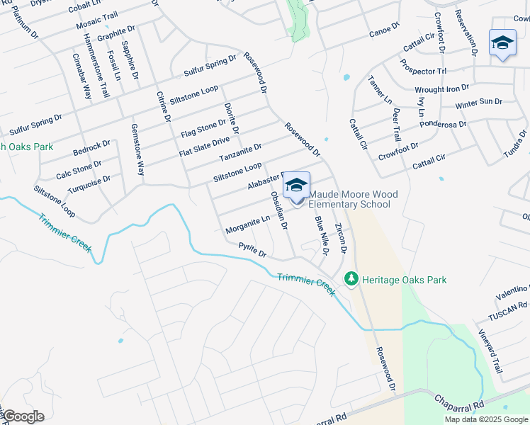 map of restaurants, bars, coffee shops, grocery stores, and more near 6311 Morganite Lane in Killeen