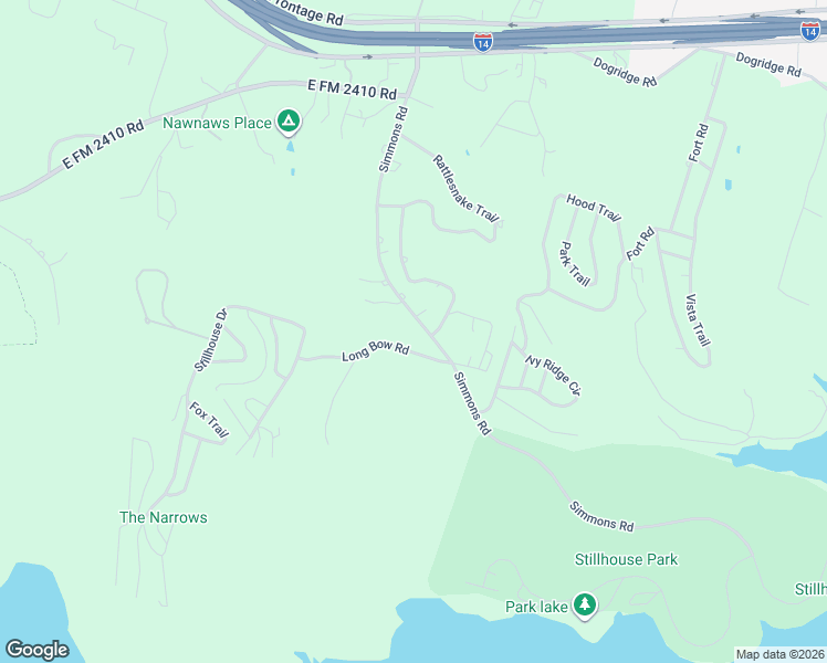map of restaurants, bars, coffee shops, grocery stores, and more near 7040 Long Bow Road in Belton