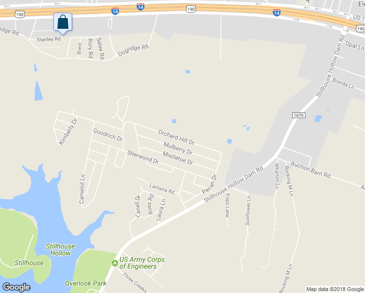 map of restaurants, bars, coffee shops, grocery stores, and more near 4276 Mulberry Drive in Belton