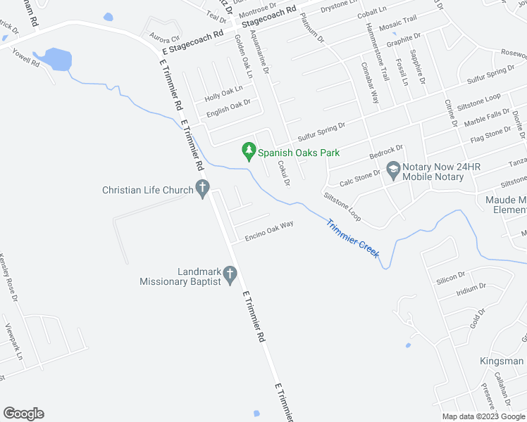 map of restaurants, bars, coffee shops, grocery stores, and more near 5407 Fiesta Oak Drive in Killeen