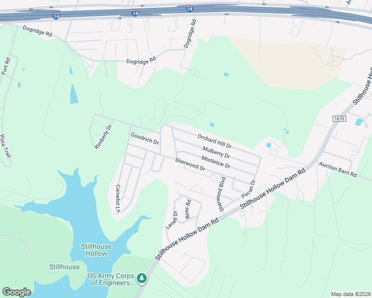 map of restaurants, bars, coffee shops, grocery stores, and more near 4352 Mistletoe Drive in Belton