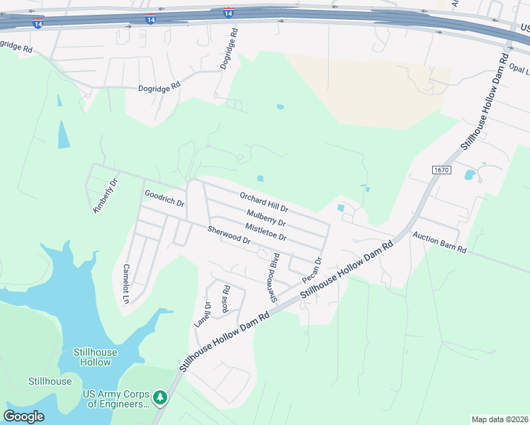 map of restaurants, bars, coffee shops, grocery stores, and more near 4276 Mulberry Drive in Belton