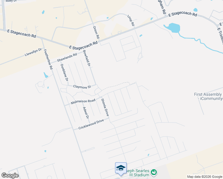 map of restaurants, bars, coffee shops, grocery stores, and more near 3507 Malmaison Road in Killeen