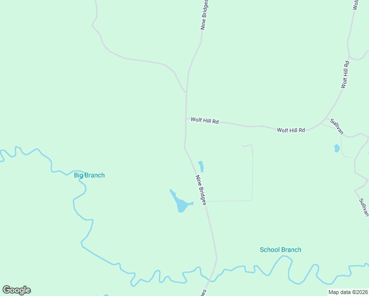 map of restaurants, bars, coffee shops, grocery stores, and more near 2818 9 Bridge Road in Corrigan