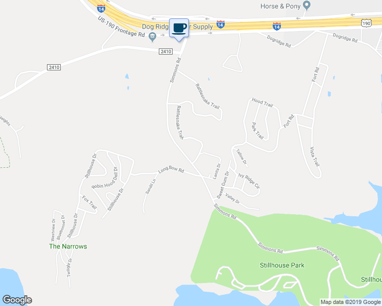 map of restaurants, bars, coffee shops, grocery stores, and more near 3527 Simmons Road in Belton