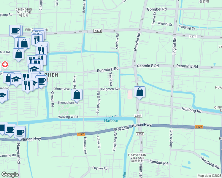 map of restaurants, bars, coffee shops, grocery stores, and more near in 