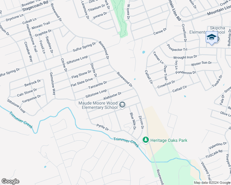 map of restaurants, bars, coffee shops, grocery stores, and more near 6404 Alabaster Drive in Killeen