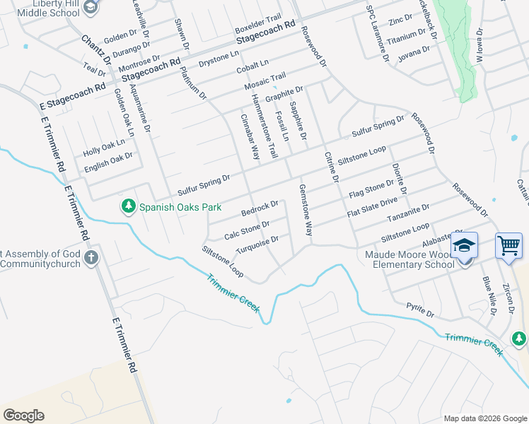 map of restaurants, bars, coffee shops, grocery stores, and more near 5804 Bedrock Drive in Killeen