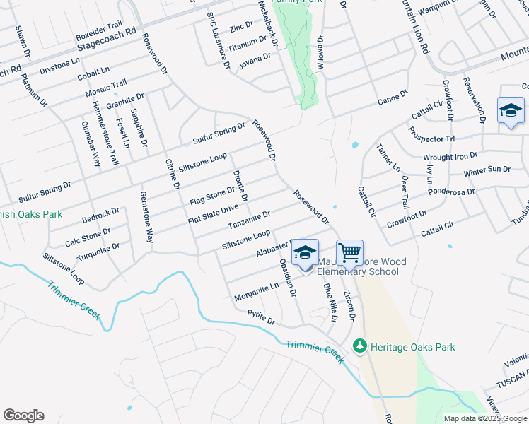 map of restaurants, bars, coffee shops, grocery stores, and more near 6403 Tanzanite Drive in Killeen