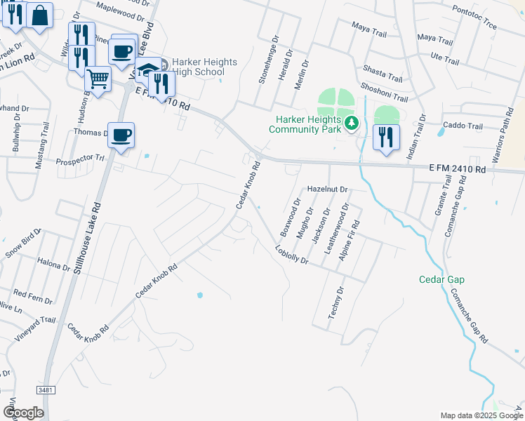 1411 Loblolly Drive, Harker Heights TX Walk Score