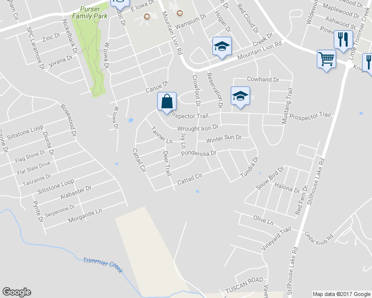 map of restaurants, bars, coffee shops, grocery stores, and more near 509 Ivy Lane in Harker Heights