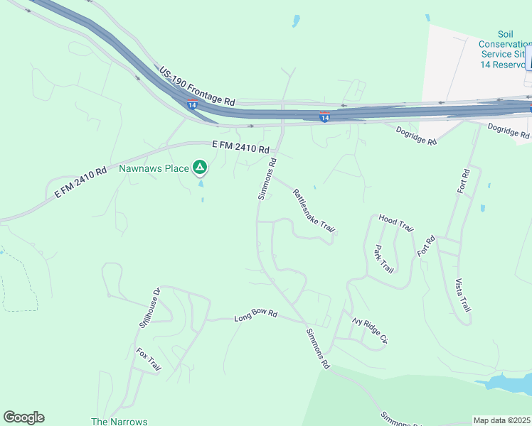 map of restaurants, bars, coffee shops, grocery stores, and more near 2991 Simmons Road in Belton